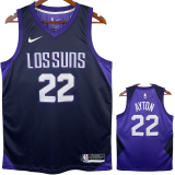 2017-18 SUNS AYTON #22 Royal Blue City Edition Top Quality Hot Pressing NBA Jersey