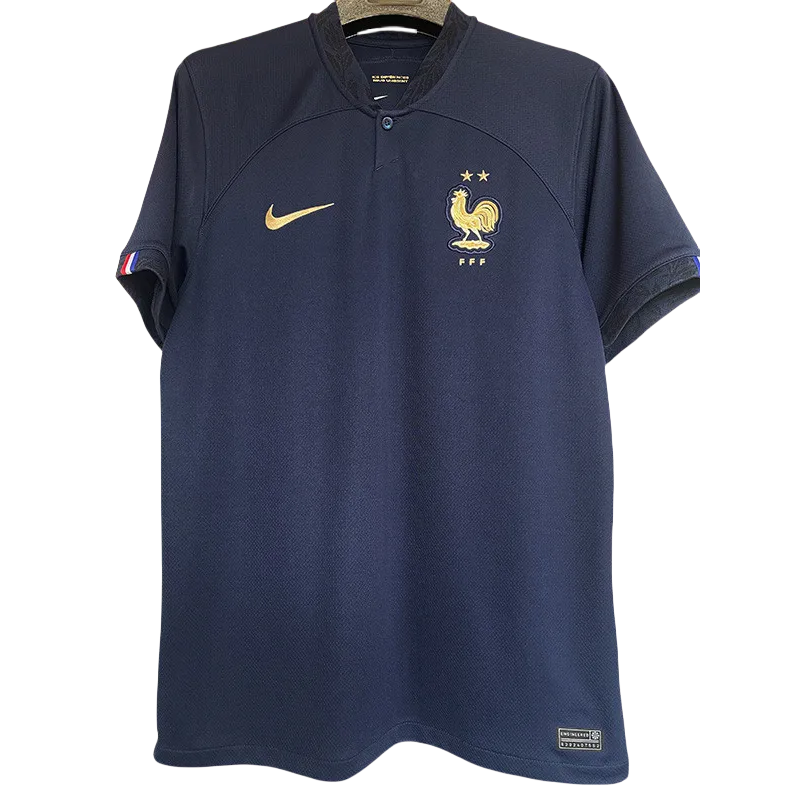 22-23 France Home World Cup Fans Soccer Jersey