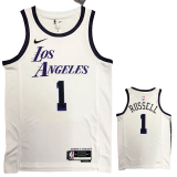 22-23 LAKERS RUSSELL #1 White City Edition Top Quality Hot Pressing NBA Jersey