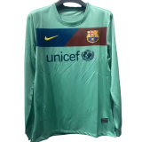 2010-2011 Mens  Barcelona  Away Long Sleeve Retro Soccer Jersey