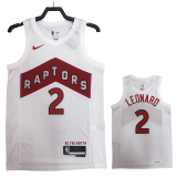 22-23 Raptors LEONARD #2 White Top Quality Hot Pressing NBA Jersey