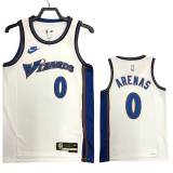 22-23 Wizards ARENAS #0 White Top Quality Hot Pressing NBA Jersey (Retro Logo)