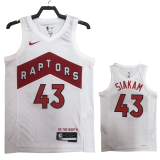 22-23 Raptors SIAKAM #43 White Top Quality Hot Pressing NBA Jersey