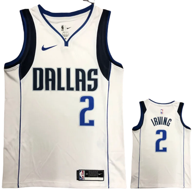 Dallas Mavericks IRVING #2 White Home Top Quality Hot Pressing NBA Jersey