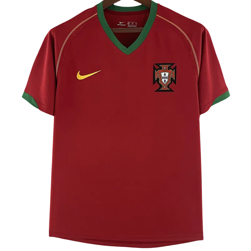 2006 Portugal Home Retro Soccer Jersey