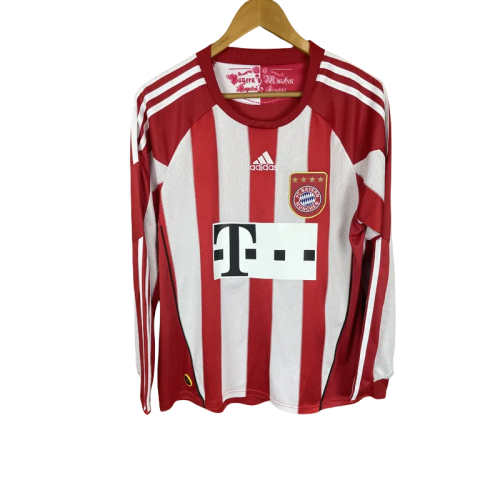 2010 Bayern Home Long Sleeve Retro Soccer Jersey