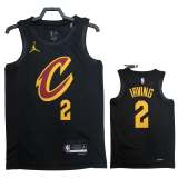 22-23 Cleveland Cavaliers IRVING #2 Black Top Quality Hot Pressing NBA Jersey (Trapeze Edition)