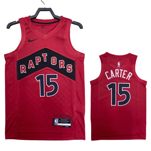 22-23 Raptors CARTER #15 Red Top Quality Hot Pressing NBA Jersey