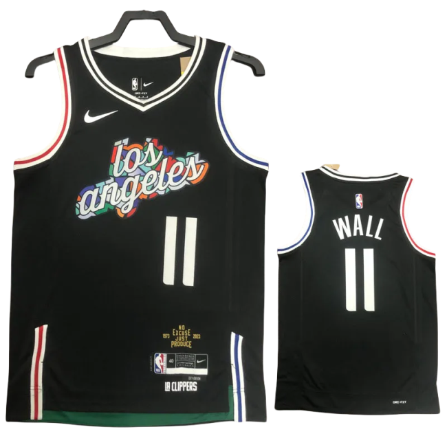 22-23 Clippers WALL #11 Black City Edition Top Quality Hot Pressing NBA Jersey
