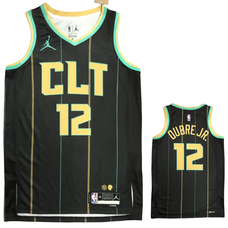 22-23 HORNETS OUBRE JR. #12 Black City Edition Top Quality Hot Pressing NBA Jersey