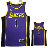 22-23 LAKERS RUSSELL #1 Purple Top Quality Hot Pressing NBA Jersey (Trapeze Edition)