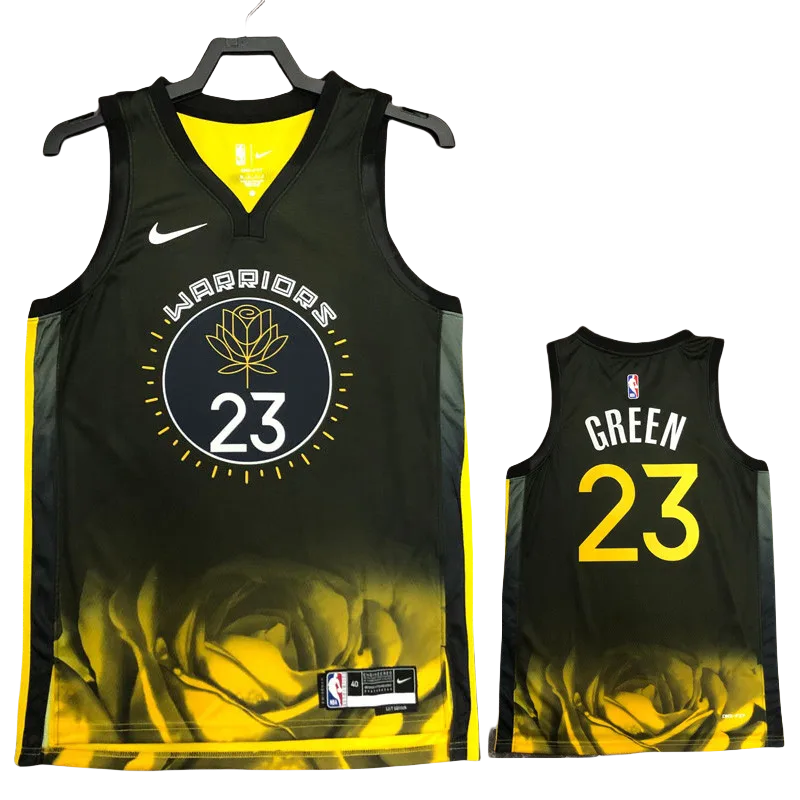 22-23 WARRIORS GREEN #23 Black City Edition Top Quality Hot Pressing NBA Jersey