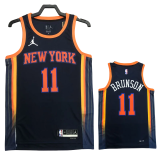 22-23 KNICKS BRUNSON #11 Black Top Quality Hot Pressing NBA Jersey (Trapeze Edition)
