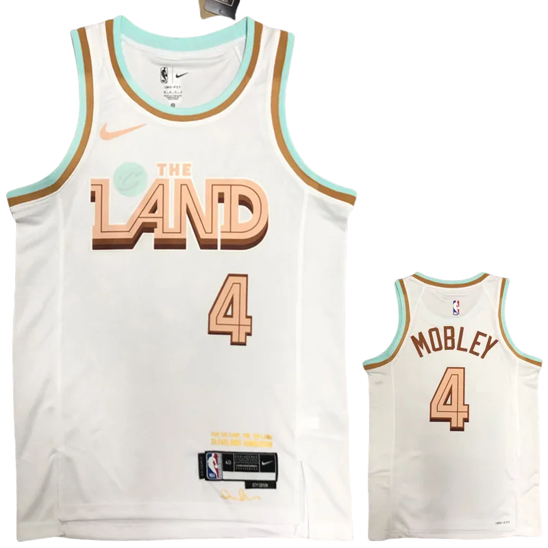 22-23 Cleveland Cavaliers MOBLEY #4 White City Edition Top Quality Hot Pressing NBA Jersey