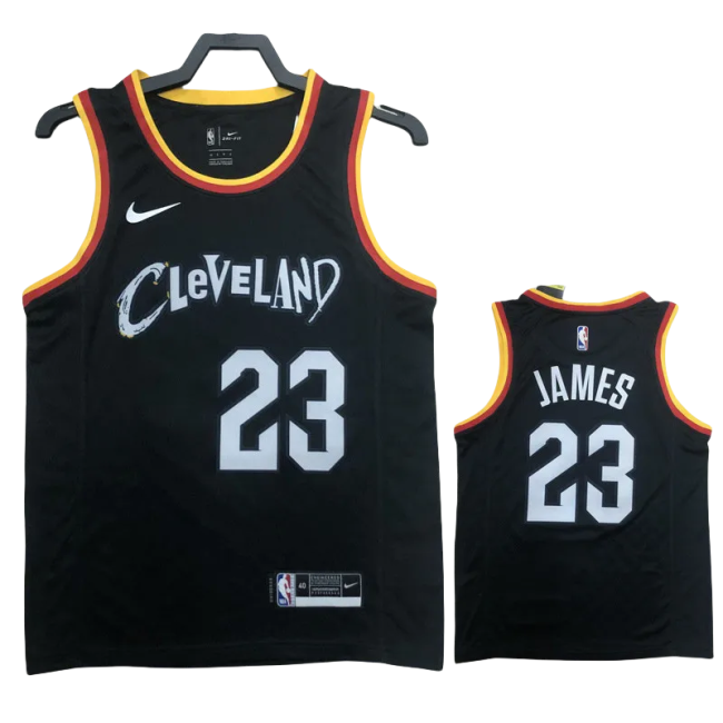 22-23 Cleveland Cavaliers JAMES #23 Black City Edition Top Quality Hot Pressing NBA Jersey