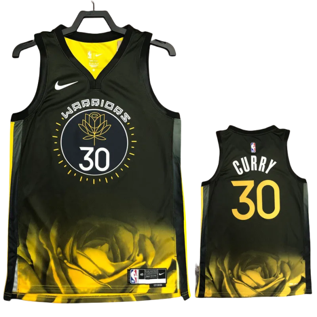 22-23 WARRIORS CURRY #30 Black City Edition Top Quality Hot Pressing NBA Jersey