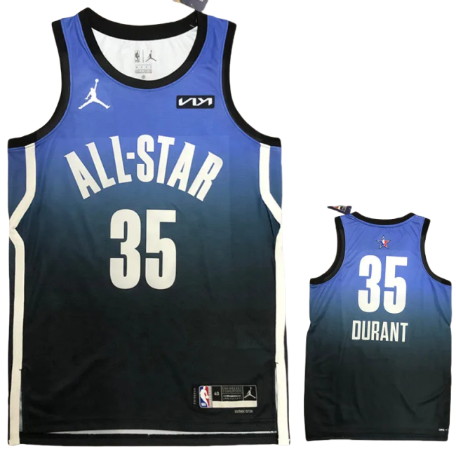 2023 ALL STAR DURANT #35 Blue Top Quality Hot Pressing NBA Jersey