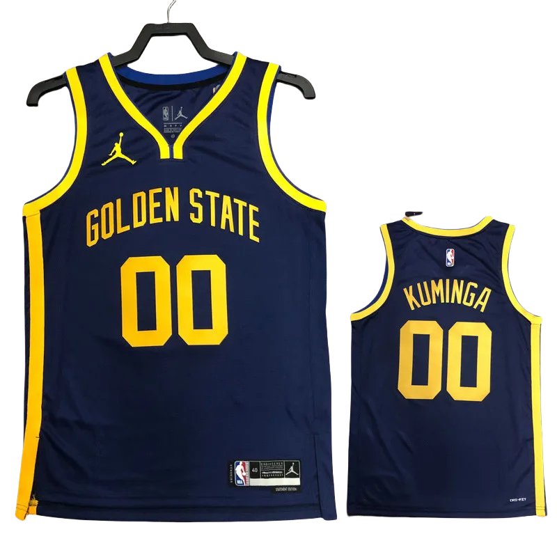 22-23 WARRIORS KUMINGA #00 Royal blue Top Quality Hot Pressing NBA Jersey (Trapeze Edition)