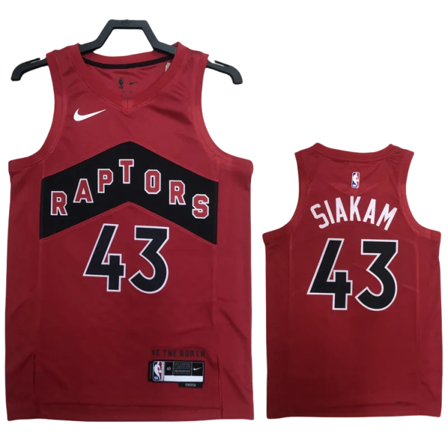 22-23 Raptors SIAKAM #43 Red Top Quality Hot Pressing NBA Jersey
