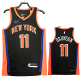 22-23 KNICKS BRUNSON #11 Black City Edition Top Quality Hot Pressing NBA Jersey