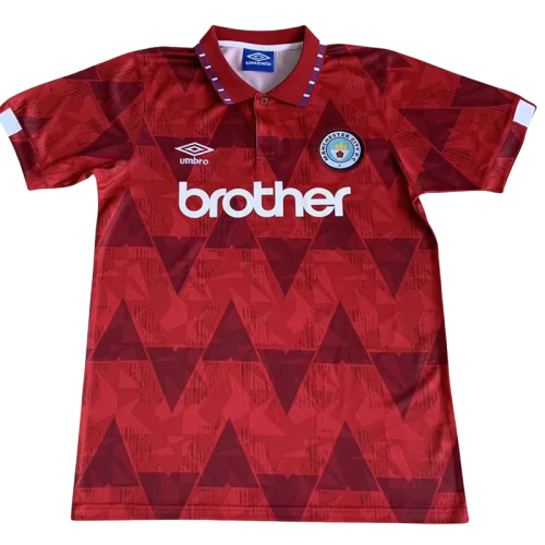 1991 Man city Away Retro Soccer Jersey