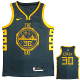 2018 WARRIORS CURRY #30 Black Gray Top Quality Hot Pressing NBA Jersey
