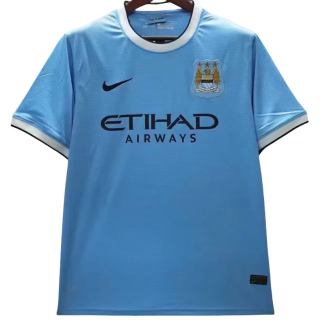 2013-2014 Man City Home Retro Soccer Jersey