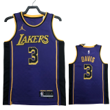 22-23 LAKERS DAVIS #3 Purple Top Quality Hot Pressing NBA Jersey (Trapeze Edition)