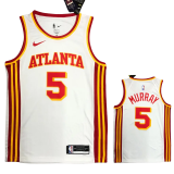 HAWKS MURRAY #5 White Top Quality Hot Pressing NBA Jersey