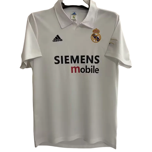 2002-2003 Real Madrid   Home Retro Soccer Jersey
