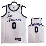 22-23 LAKERS WESTBROOK #0 White City Edition Top Quality Hot Pressing NBA Jersey