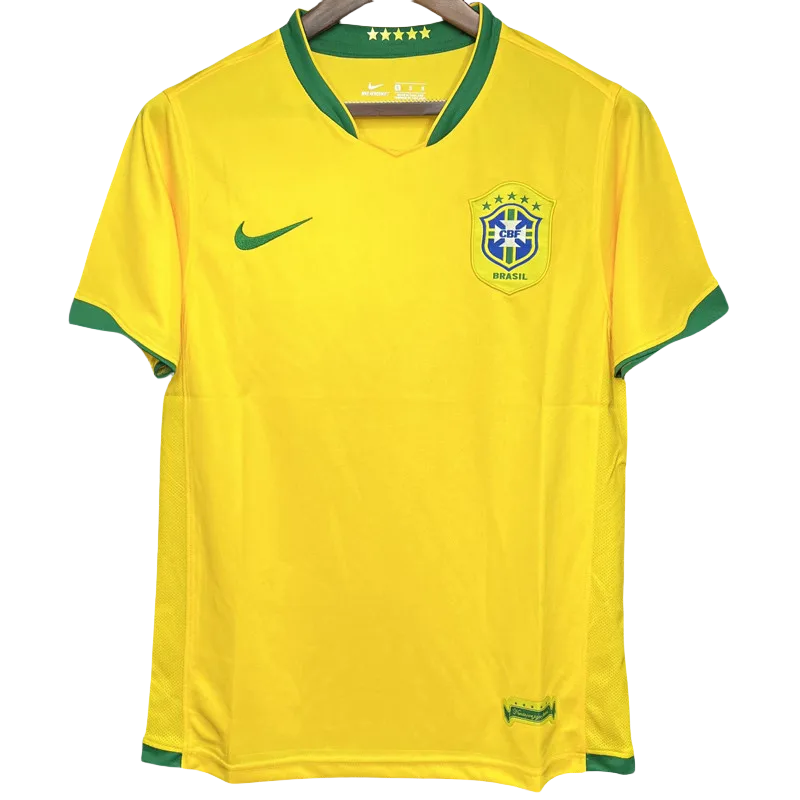 2006 Brazil Home Retro Soccer Jersey