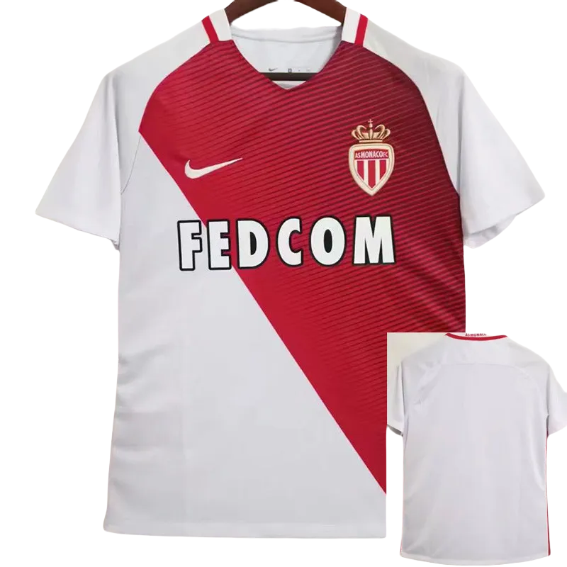 2016-2017 Monaco Home Retro Soccer Jersey UCL