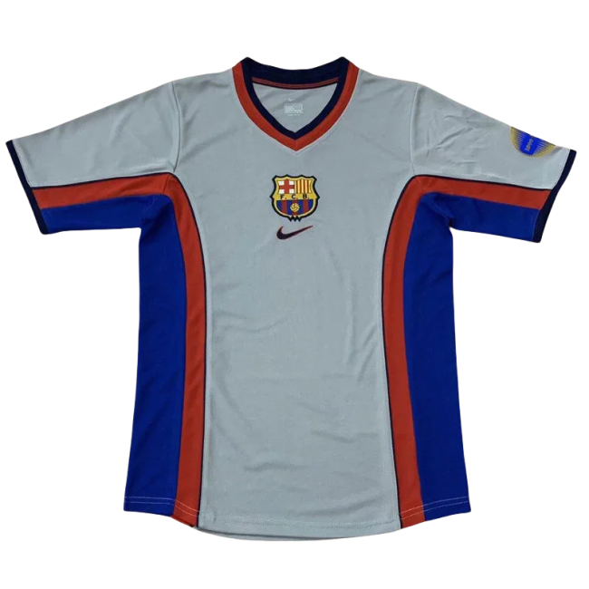 2000 Mens  Barcelona  Away Retro Soccer Jersey