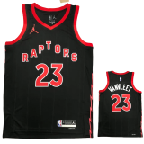22-23 RAPTORS VANVLEET #23 Black red Top Quality Hot Pressing NBA Jersey (Trapeze Edition)