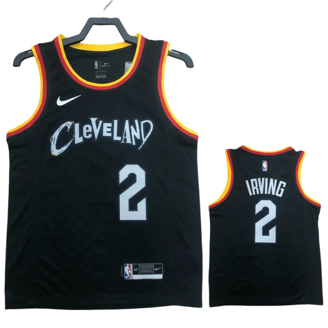 22-23 Cleveland Cavaliers IRVING #2 Black City Edition Top Quality Hot Pressing NBA Jersey