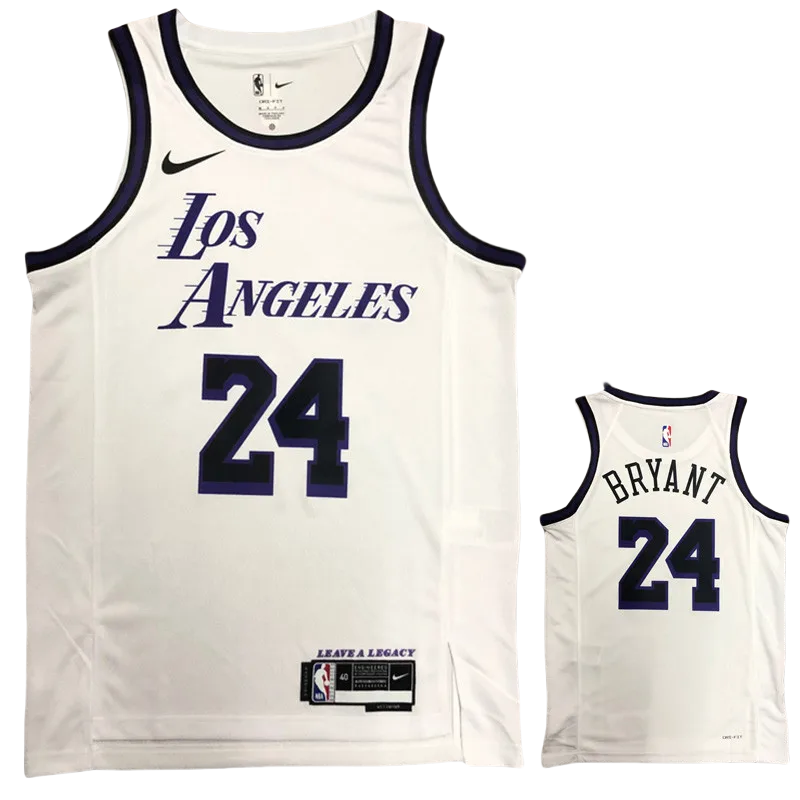 22-23 LAKERS BRYANT #24 White City Edition Top Quality Hot Pressing NBA Jersey