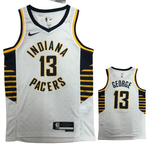 22-23 Indiana Pacers GEORGE #13 White Top Quality Hot Pressing NBA Jersey