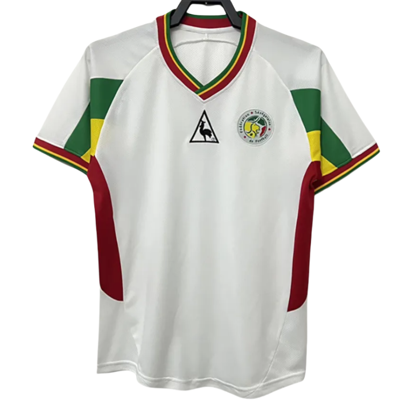 2002 Senegal White Retro Soccer Jersey