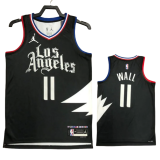 22-23 Clippers WALL #11 Black Top Quality Hot Pressing NBA Jersey (Trapeze Edition)