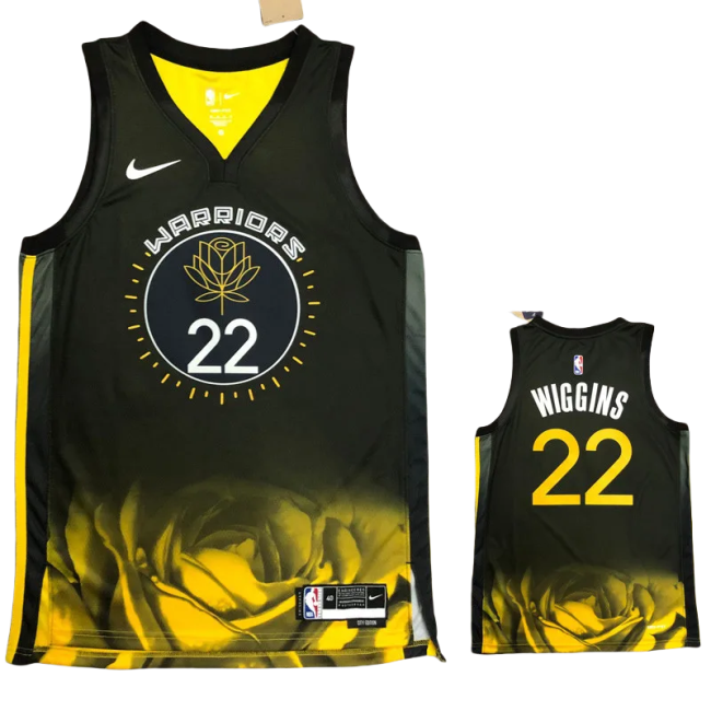 22-23 WARRIORS WIGGINS #22 Black City Edition Top Quality Hot Pressing NBA Jersey