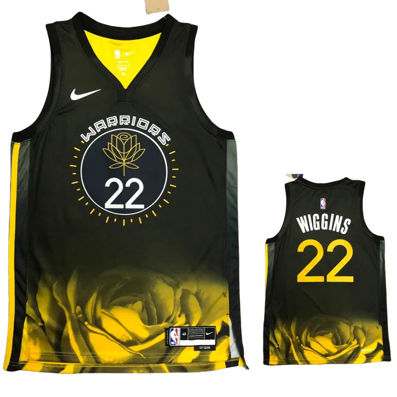 22-23 WARRIORS WIGGINS #22 Black City Edition Top Quality Hot Pressing NBA Jersey