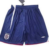2006 England Blue Retro Shorts Pants