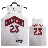 22-23 Raptors VANVLEET #23 White Top Quality Hot Pressing NBA Jersey