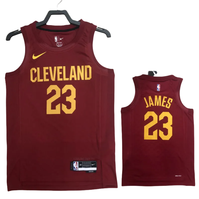 22-23 Cleveland Cavaliers JAMES #23 Red Top Quality Hot Pressing NBA Jersey