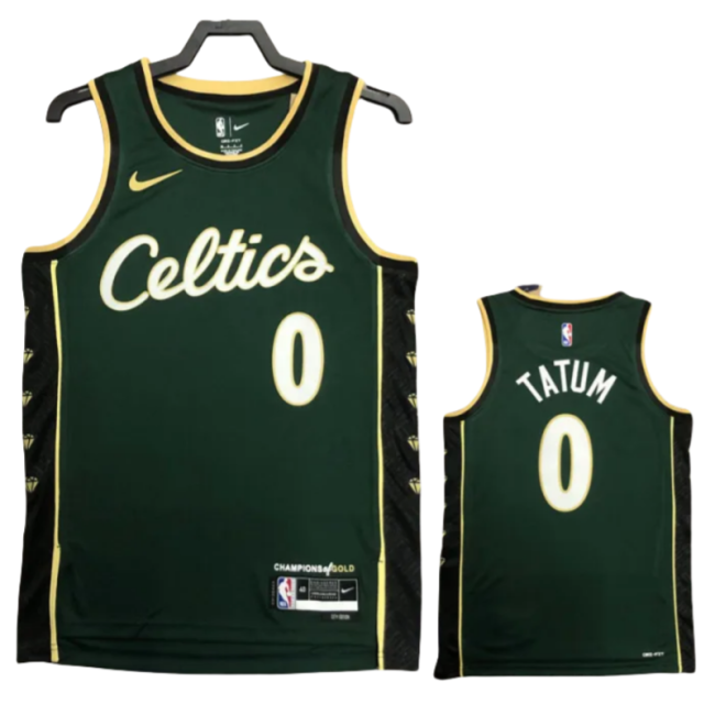 22-23 Celtics TATUM #0 Green City Edition Top Quality Hot Pressing NBA Jersey