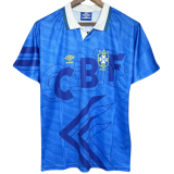 1991-1993 Brazil Away Retro Soccer Jersey
