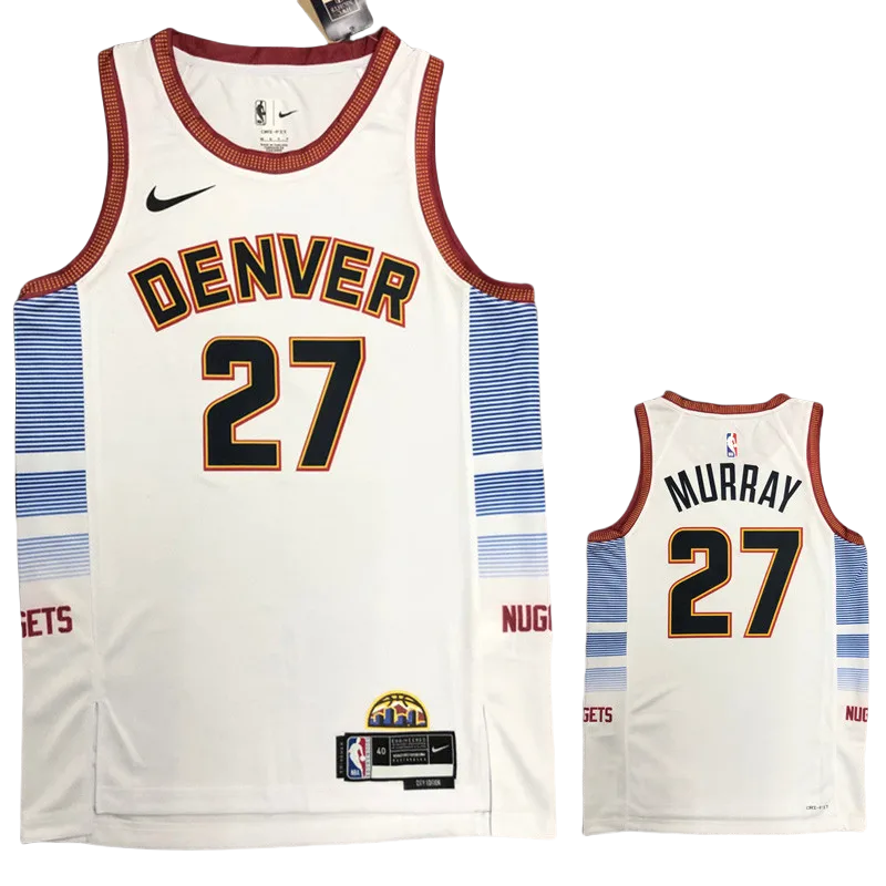 22-23 Nuggets MURRAY #27 White City Edition Top Quality Hot Pressing NBA Jersey