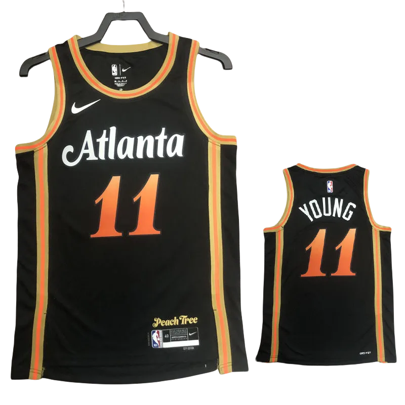 22-23 HAWKS YOUNG #11 Black City Edition Top Quality Hot Pressing NBA Jersey