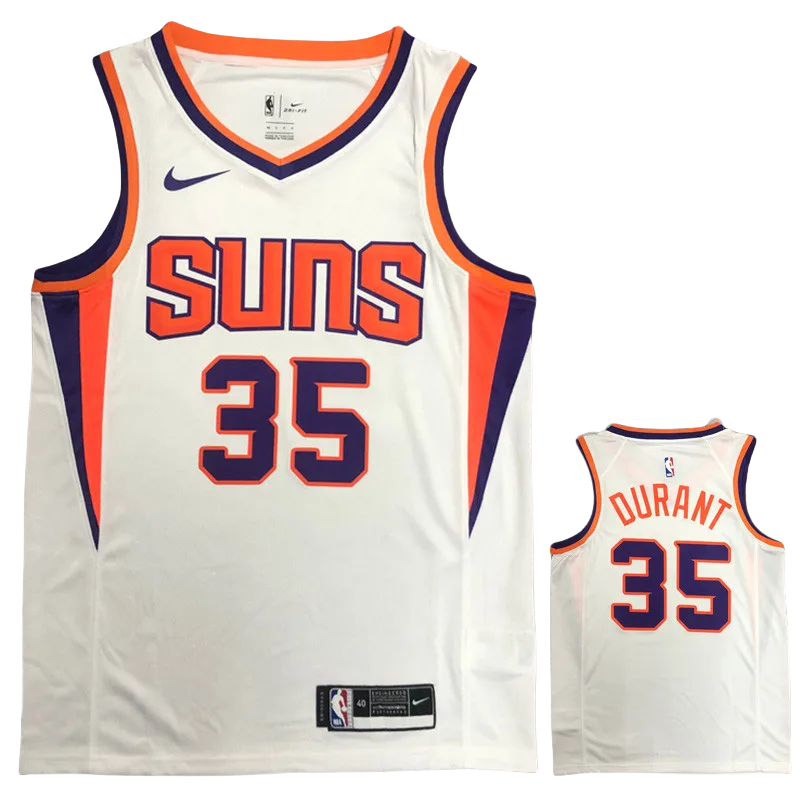 SUNS DURANT #35 White Top Quality Hot Pressing NBA Jersey